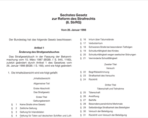 Abschaffung der Straffreiheit von Vergewaltigung in der Ehe (1998)