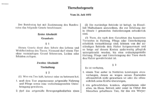 Tierschutzgesetz (1972)