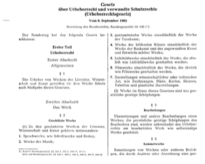 Urheberrechtsgesetz (1965)